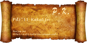Páll Katalin névjegykártya