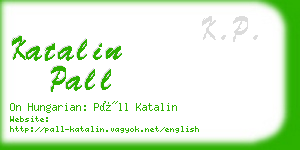 katalin pall business card